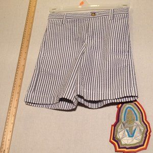 🎈 Kelly’s Kids Seersucker Shorts Pin Strips White